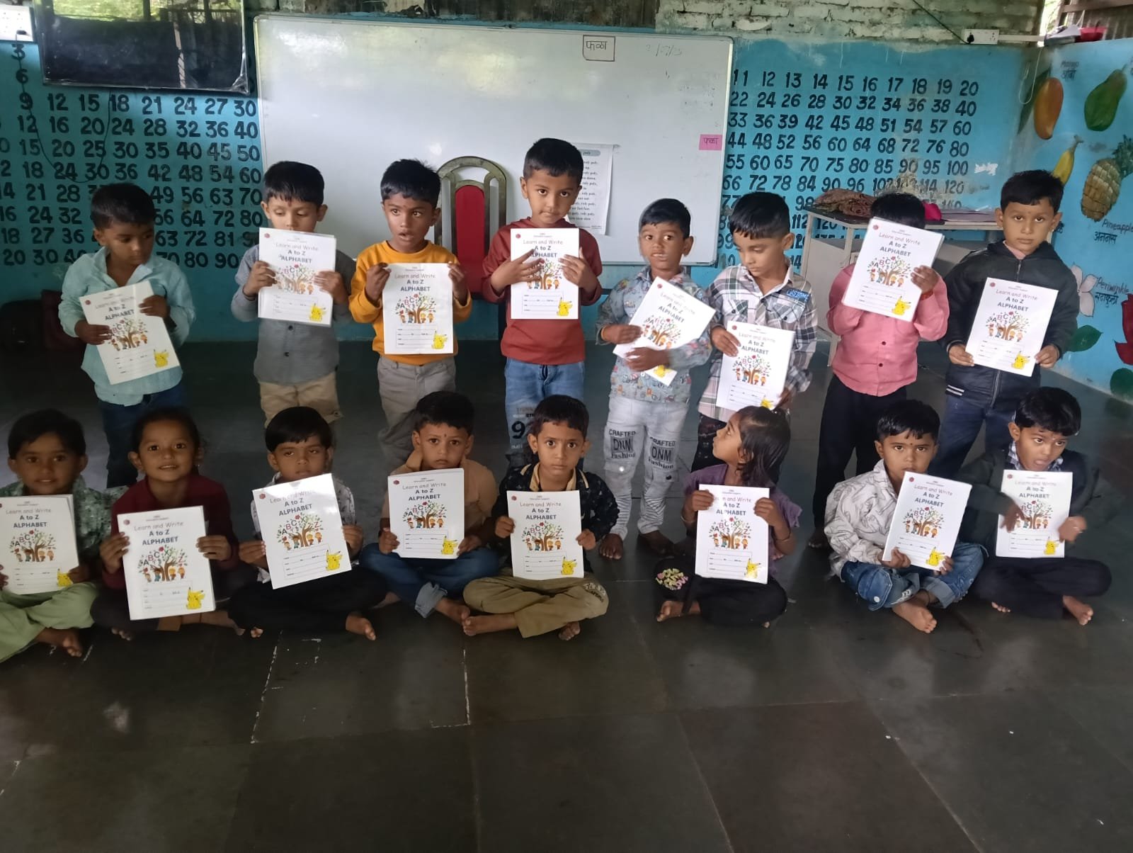 Distribution of books for kindergarten children